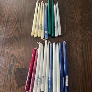 Lot of taper candles